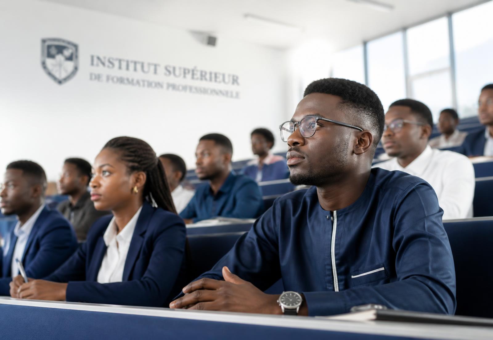 Étudiants de ChaBel Formation en amphithéâtre